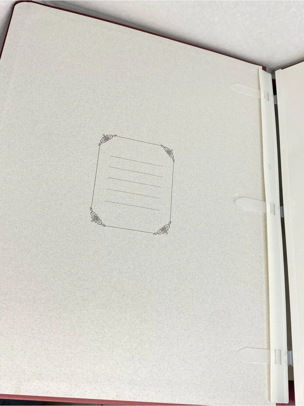 Creative Memories 12 x 15 Burgundy Album White Pages 12 x 15 Page Protectors NEW